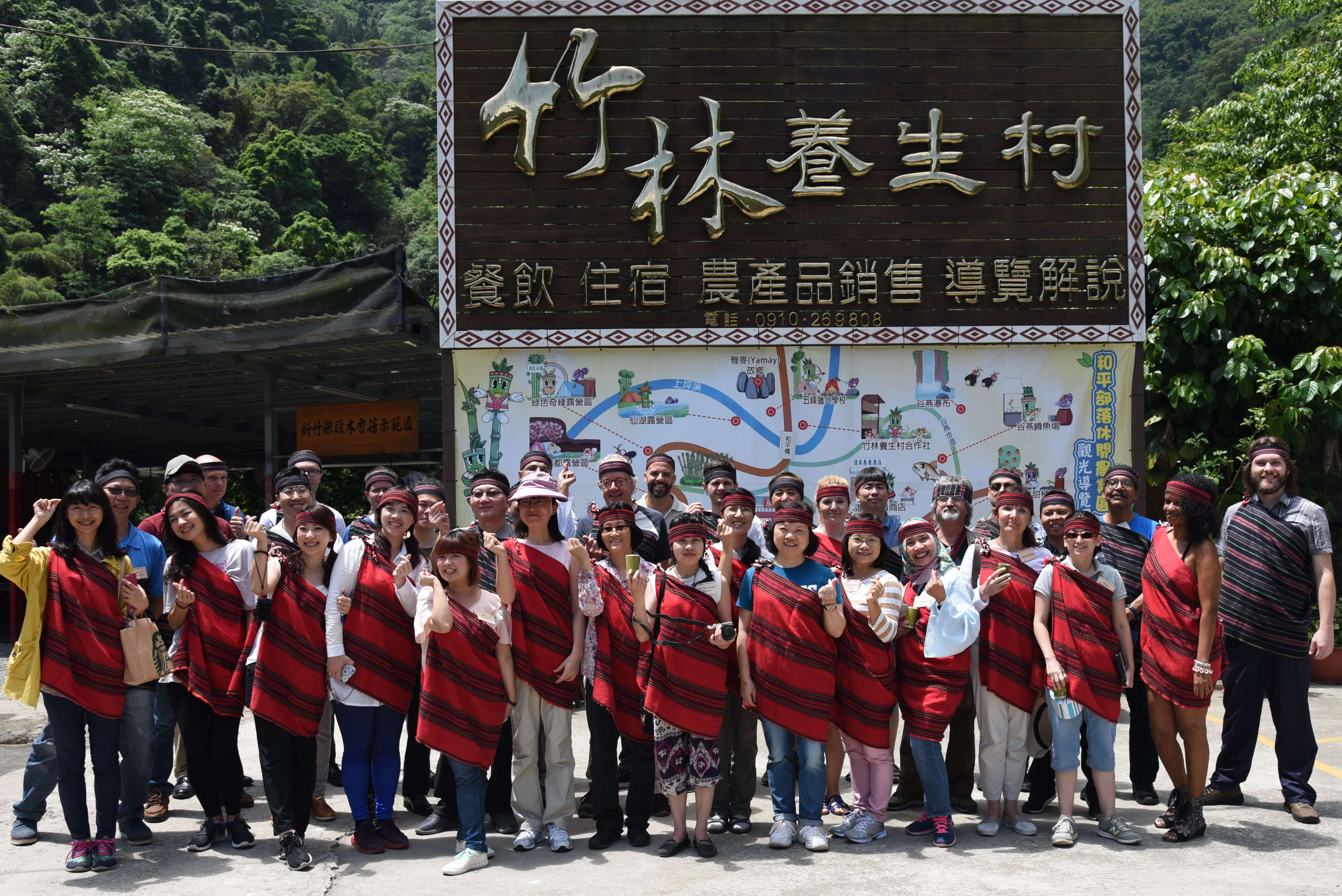 外交部「臺灣獎助金」學人參訪新竹五峰與北埔  探索原民客家風